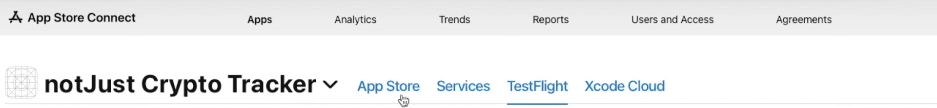 App Store Menu