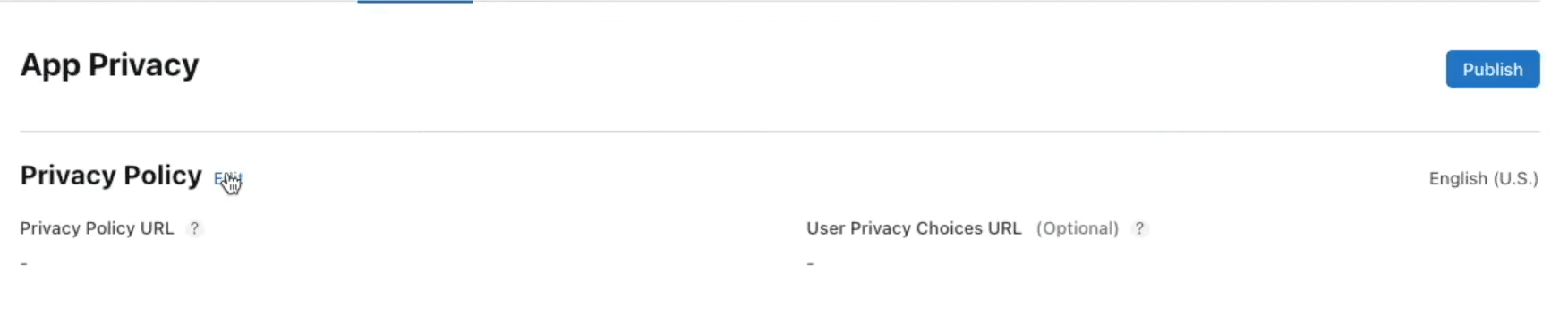 Edit Privacy Policy