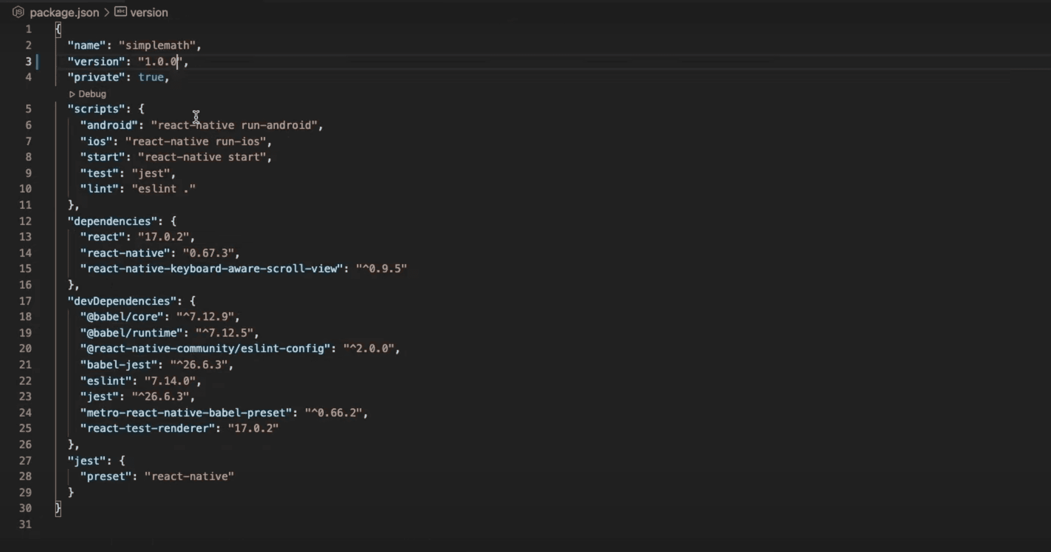Package.json