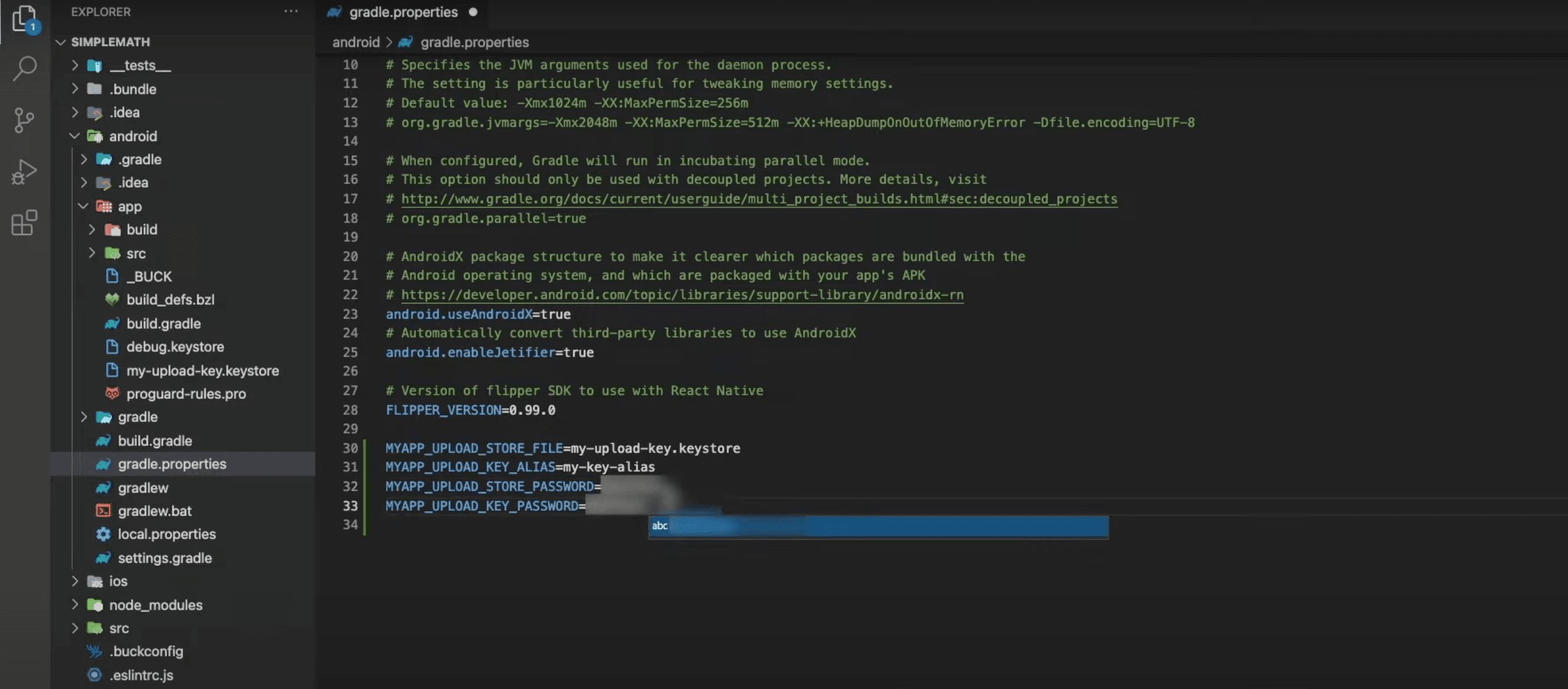 Gradle Properties
