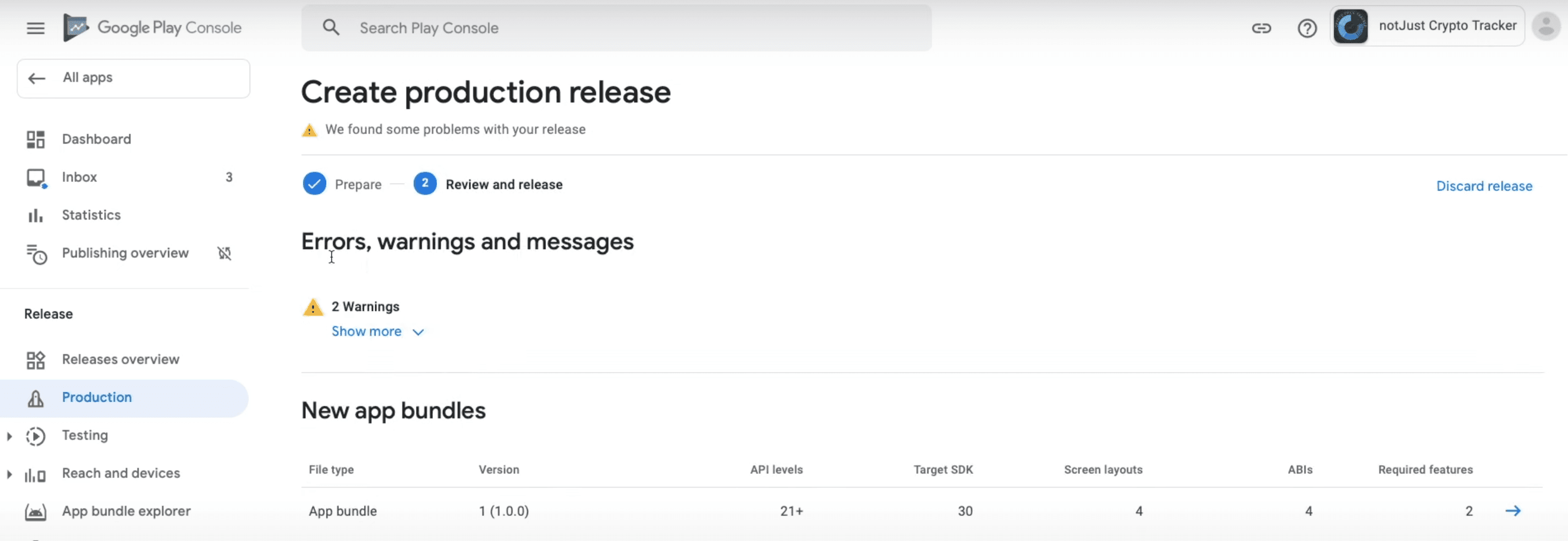 Production Release