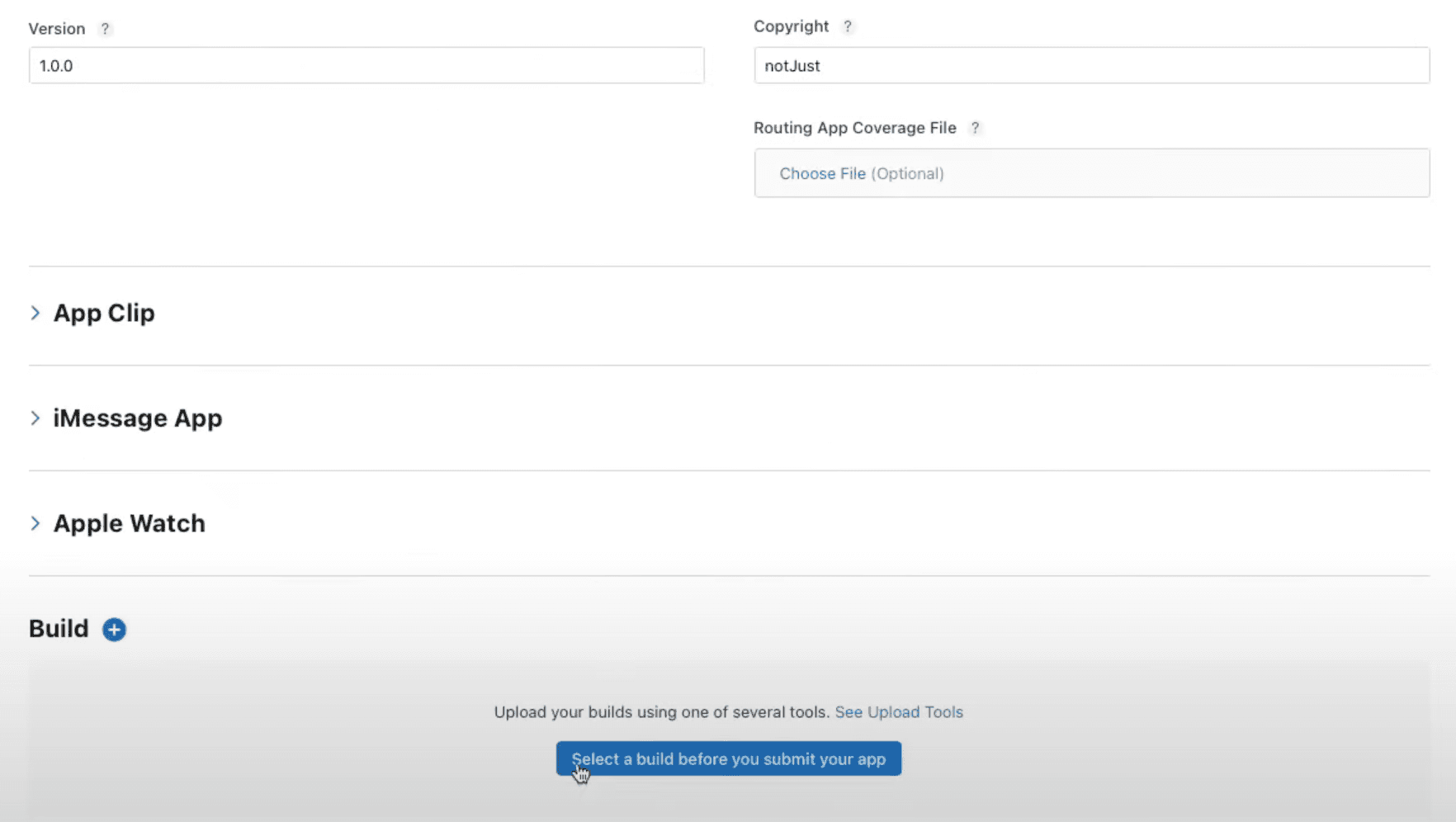 Select App Build