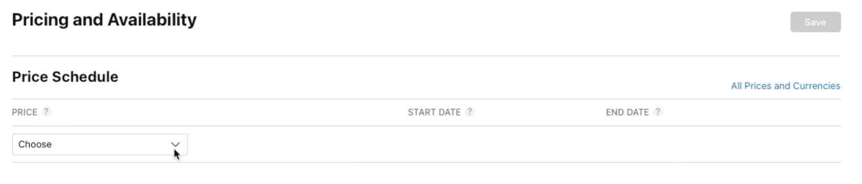 App Price