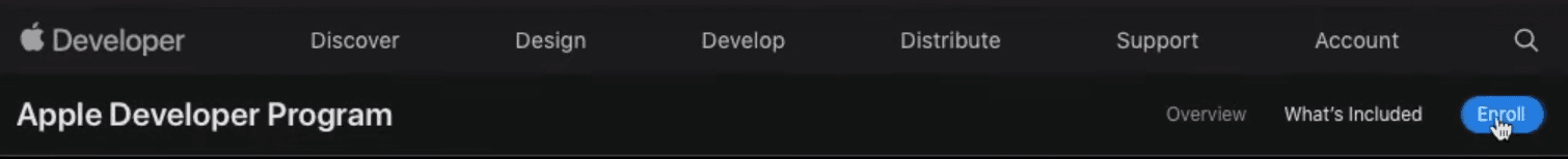 Enroll Button