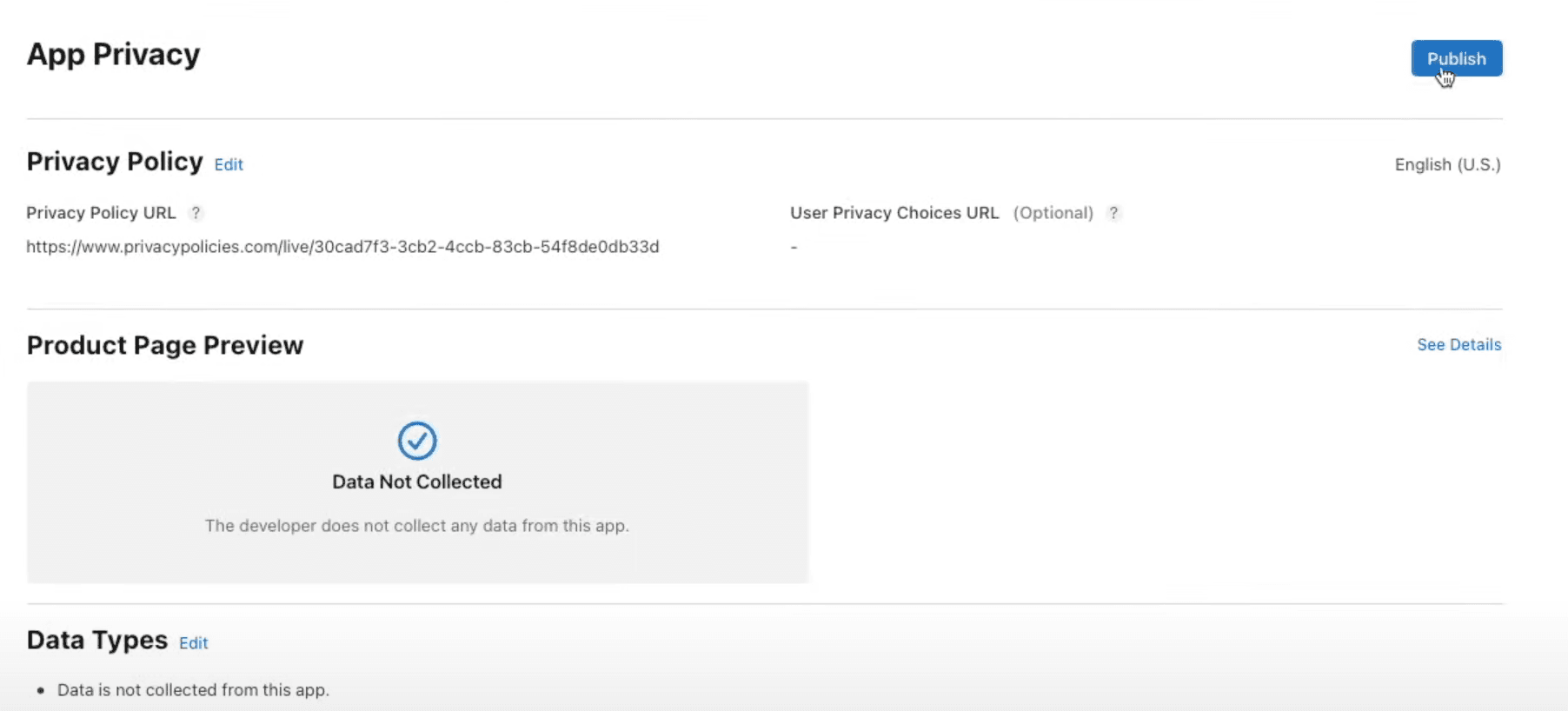 Publish Changes